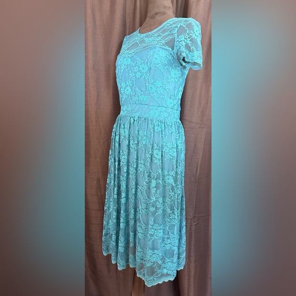 MODCLOTH Floral Lace Dress Made in the USA size Medium l17 - Picture 3 of 9